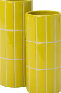 Intratuin Vase Menno gelb D 10,5 H 23 cm