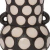 Intratuin Vase Pygros schwarz / beige D 16,5 H 20,5 cm