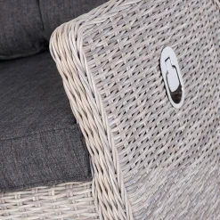 Intratuin verstellbares Loungesofa 3-Sitzer Sanur braun