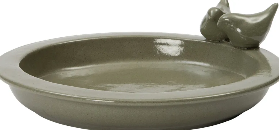 Intratuin Vogelbad Emmy moosgrün D 32 cm