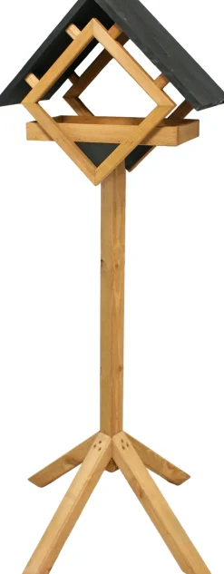 Intratuin Vogelfutterhaus Kubus stehend Holz 48 x 25 x 135 cm