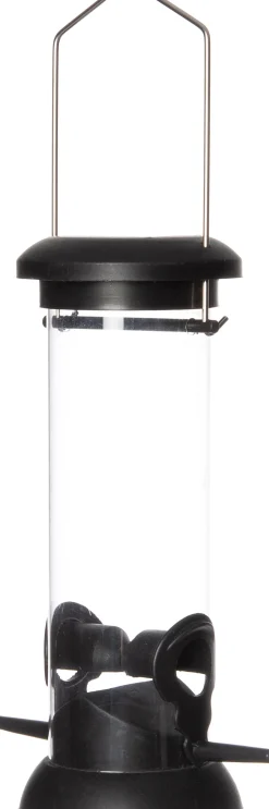 Intratuin Vogelfutterspender schwarz D 8,5 H 24,5 cm