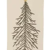 Intratuin Wanddekoration Weihnachtsbaum creme 100 x 2 x 180 cm
