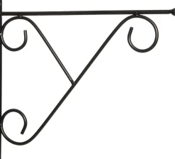 Intratuin Wandhalterung schwarz 28 x 2 x 31 cm