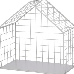 Intratuin Wandregal Haus grau 31 x 15 x 31 cm