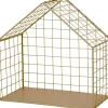 Intratuin Wandregal Haus gold 21 x 13 x 21 cm