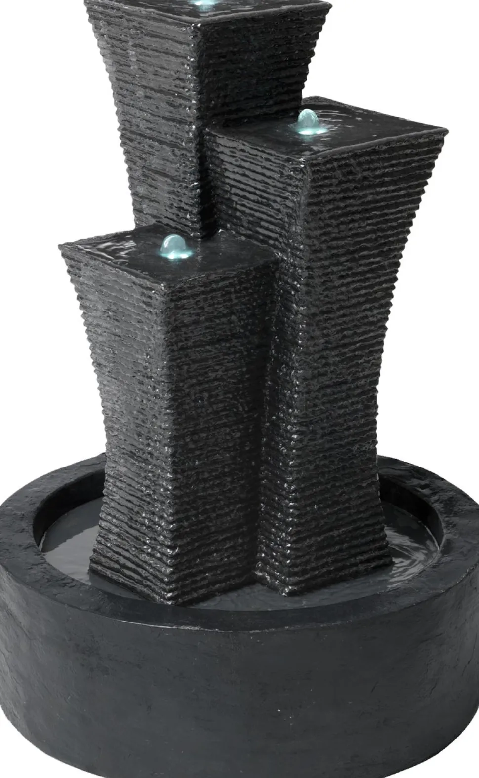 Intratuin Wasserspiel Saffir mit LED-Beleuchtung D 55 H 75,8 cm