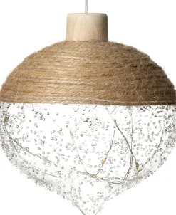 Intratuin Weihanchtsanhänger mit LED Beleuchtung naturell D12 cm