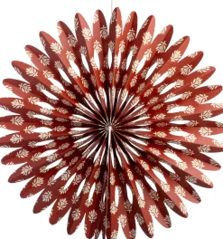 Intratuin Weihnachtsanhänger Schneeflocke braun / weiß D 31 H 5 cm