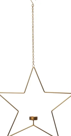 Intratuin Weihnachtsbaumschmuck Stern Maurice gold 39 x 4,5 x 38,5 cm