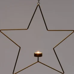 Intratuin Weihnachtsbaumschmuck Stern Maurice gold 39 x 4,5 x 38,5 cm