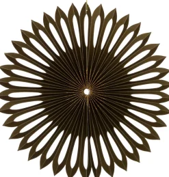 Intratuin Weihnachtsbaumschmuck Papier Fächer grün D 26,5 cm