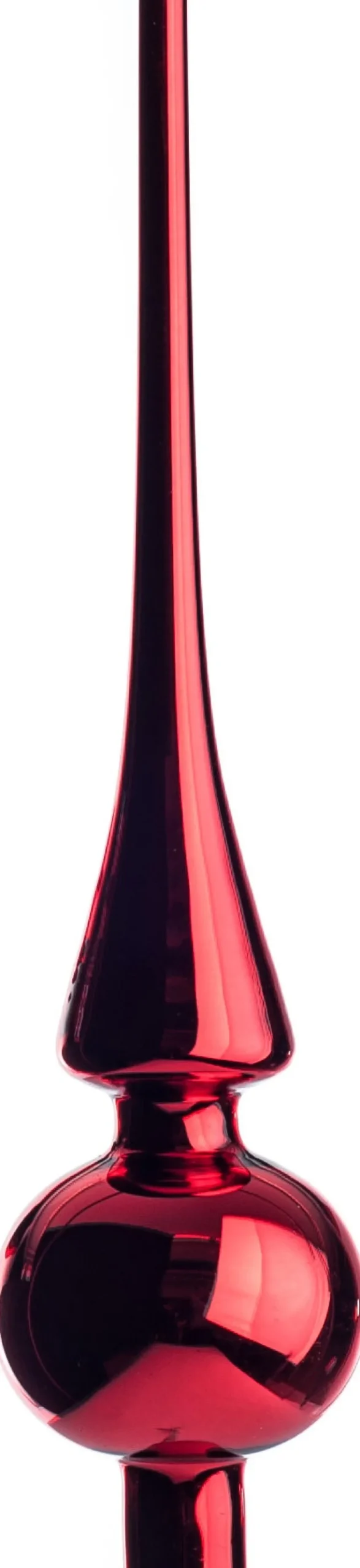 Intratuin Weihnachtsbaumspitze rot D 6 H 26 cm