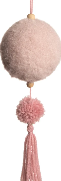 Intratuin Weihnachtsbaumschmuck Tassel Kugel rosa 8 x 8 x 22 cm