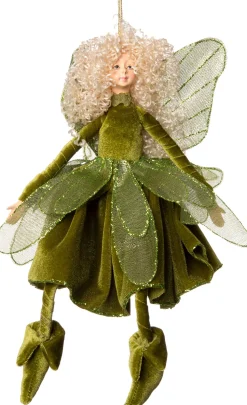 Intratuin Weihnachtsbaumschmuck Fee 30 x 17 x 6 cm grün