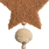 Intratuin Weihnachtsbaumschmuck Tassel Stern braun 13 x 3 x 24 cm