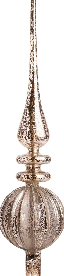 Intratuin Weihnachtsbaumspitze Antique silber D 8 H 34,5 cm