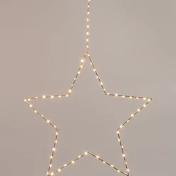 Intratuin Weihnachtsbeleuchtung Stern mit 70 LEDs warmweiiß D 40 cm