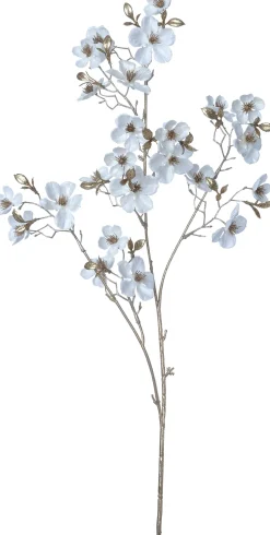 Intratuin Weihnachtsblume Pfirsichblüte weiß H 87 cm