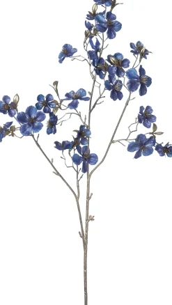 Intratuin Weihnachtsblume Pfirsichblüte blau H 87 cm