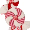 Intratuin Weihnachtsdeko Candyline Cupcake mit Süßigkeiten rot / weiß 41 x 22 x 69 cm