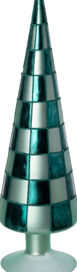 Intratuin Weihnachtsdeko Baum Cross grün D 9 H 35 cm