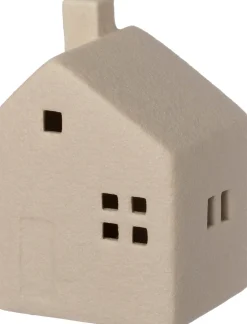 Intratuin Weihnachtsdeko Häuschen Ole grau mit Beleuchtung 8 x 7,5 x 11,5 cm