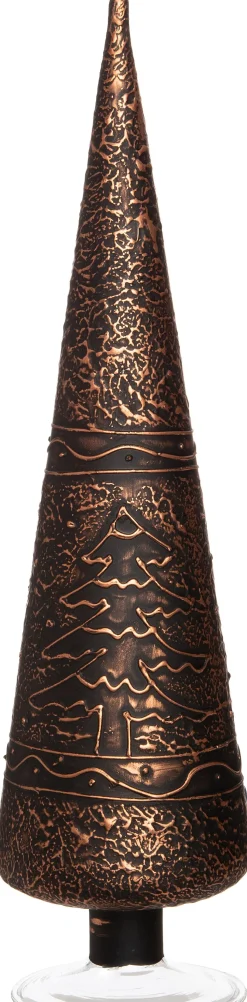 Intratuin Weihnachtsdeko Baum kupfer D 9 H 36 cm