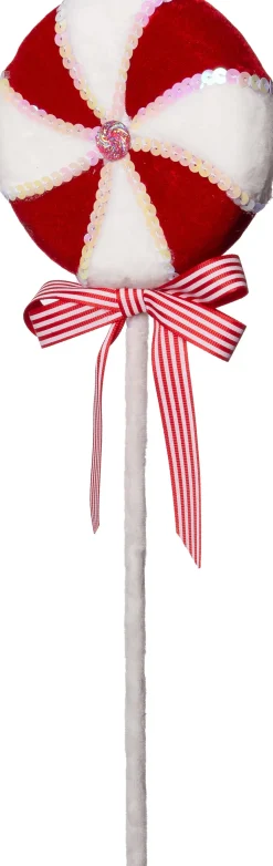 Intratuin Weihnachtsdeko Candyline Lolly rot 12 x 3 x 37 cm