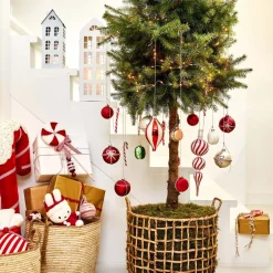 Intratuin Weihnachtsdeko Candyline Lolly rot 12 x 3 x 37 cm