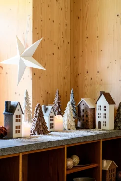 Intratuin Weihnachtsdeko Baum Mae braun D 17 H 22 cm