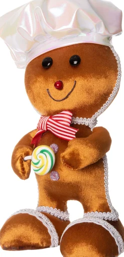 Intratuin Weihnachtsdeko Candyline Lebkuchenmann braun 12 x 13 x 26 cm