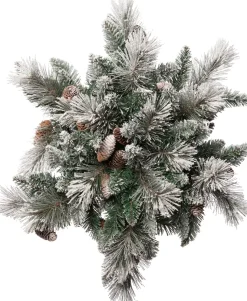 Intratuin Weihnachtsdeko Ster beleuchtet 30 LEDs warmweiß D 60 H 18 cm