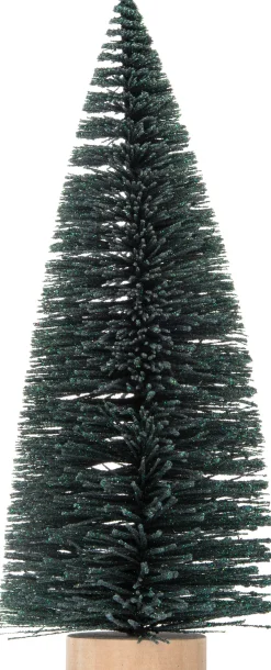 Intratuin Weihnachtsdeko Baum 8 x 8 x 23 cm dunkelgrün