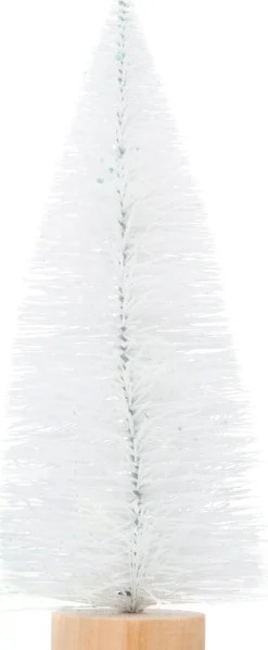 Intratuin Weihnachtsdeko Baum 7 x 7 x 15 cm weiß