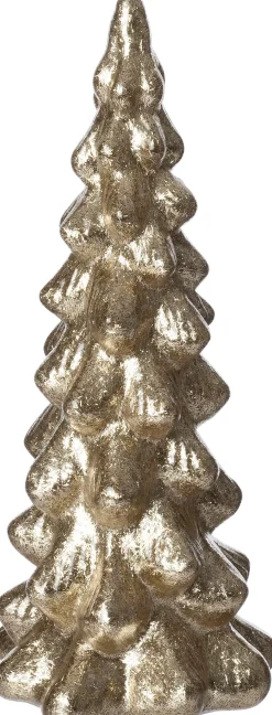 Intratuin Weihnachtsdeko Baum Thomin gold D 10,5 H 25 cm