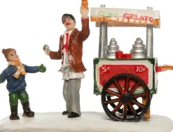 Intratuin Weihnachtsdorf Miniatur-Eiswagen 11 x 4,5 x 6 cm