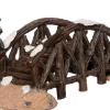 Intratuin Weihnachtsdorf Miniatur-Brücke 14 x 7 x 8 cm