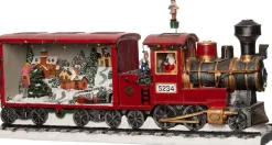 Intratuin Weihnachtsdorf Miniatur-Eisenbahn (animiert) 56 x 16 x 27 cm