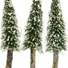 Intratuin Weihnachtsdorf Deko-Bäume mit LED Beleuchtung D 3,5 H 14 cm 3 St.