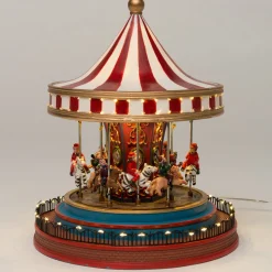 Intratuin Weihnachtsdorf Karussell 22,5 x 22,5 x 26,5 cm