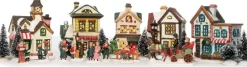 Intratuin Weihnachtsdorf-Set Winterdorf mit LED Beleuchtung 24-teilig