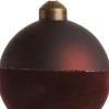 Intratuin Weihnachtskugel Jera bordeaux D 8 H 8 cm