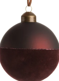 Intratuin Weihnachtskugel Jera bordeaux D 8 H 8 cm
