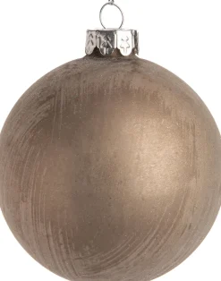 Intratuin Weihnachtskugel Maiya silber D 8 H 8 cm