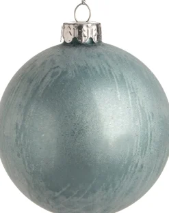 Intratuin Weihnachtskugel Maiya blau D 8 H 8 cm