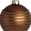 Intratuin Weihnachtskugel Rathdrum braun D 8 cm