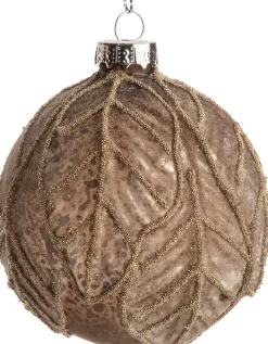 Intratuin Weihnachtskugel Cyntia braun D 8 H 8 cm