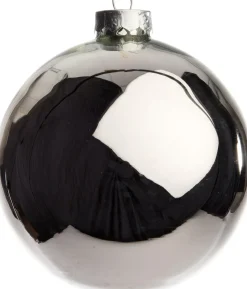 Intratuin Weihnachtskugeln silber D 10 cm 4 St.