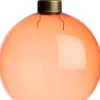 Intratuin Weihnachtskugel Belfort hellorange transparent D 8 cm